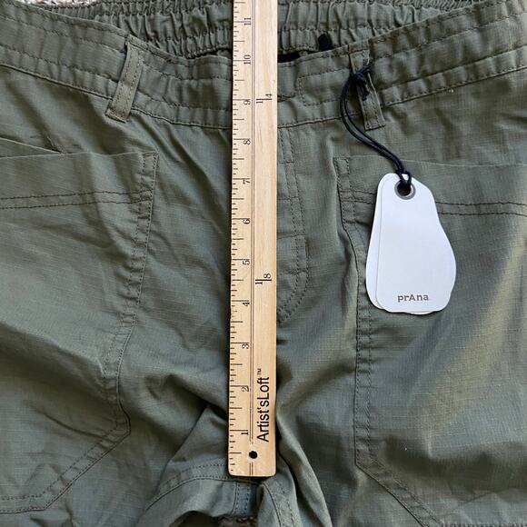 Prana Palisades Ripstop Utility Pant Womens 8 Rye Green 31" Relaxed Fit Straight - Picture 10 of 13